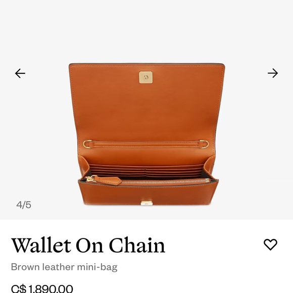 FENDI ROMA Wallet on Chain - Picture 2 of 3